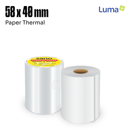 Kertas Struk Kasir Thermal Sano 58×40mm