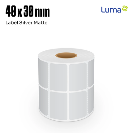 Label Sticker Barcode Sano Silvermatt 40×30