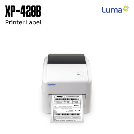 Printer Label Sticker Barcode Xprinter XP-420B USB + Bluetooth