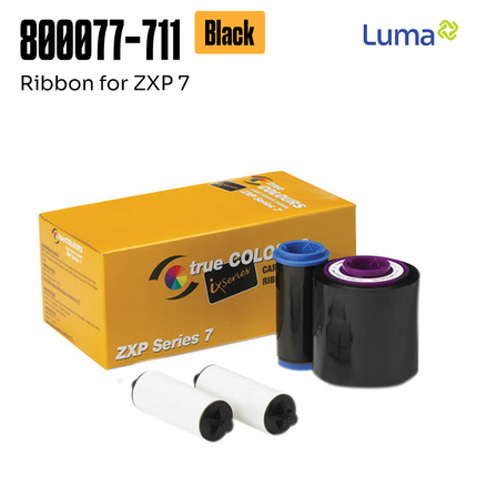 Ribbon ID Card Printer Zebra ZXP7 Black Monochrome 800077-711