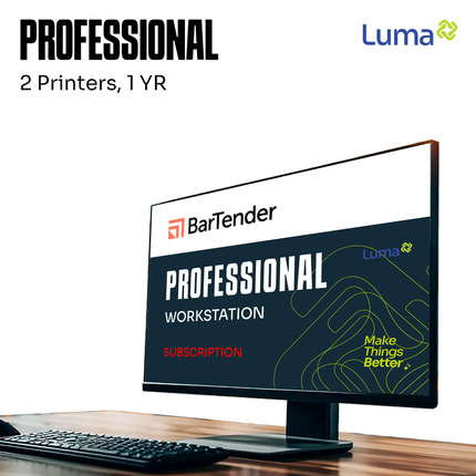 Software Barcode BarTender Professional Aplication BTP-2, Subscriptions 1 tahun
