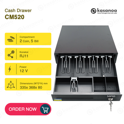 Laci Kasir Cash Drawer Sano CM520