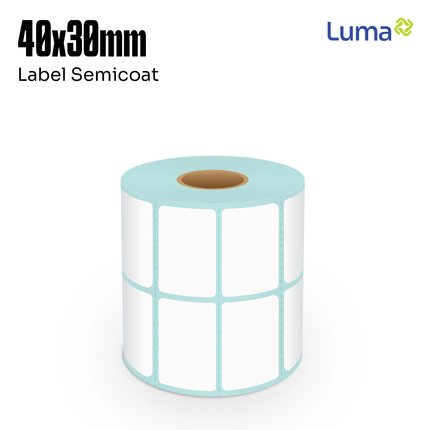 Label Sticker Barcode Sano Semicoat 40x30