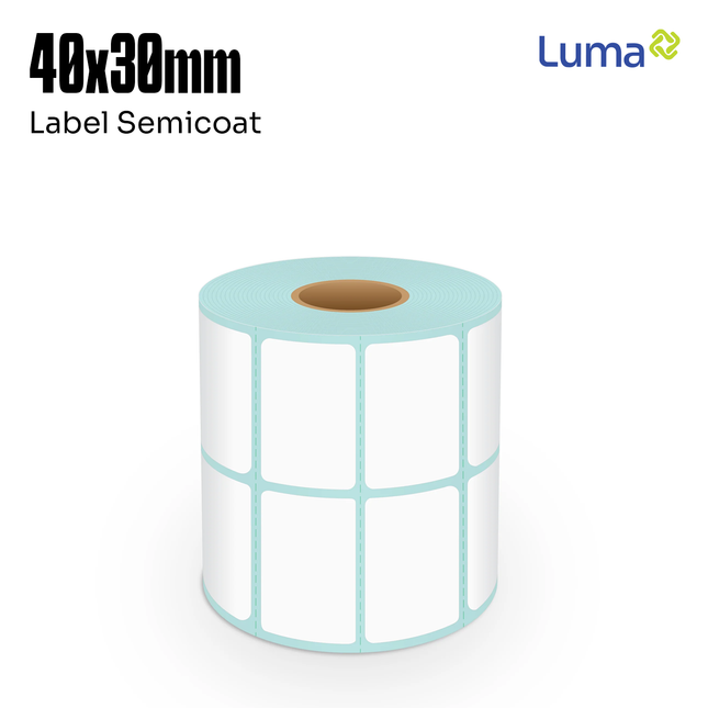 Label Sticker Barcode Sano Semicoat 40x30