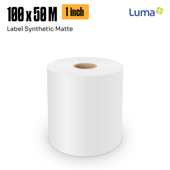 Label Sticker Inkjet Colour Matt Synthetic Sano 100x50M, 1.5 inch Continuous