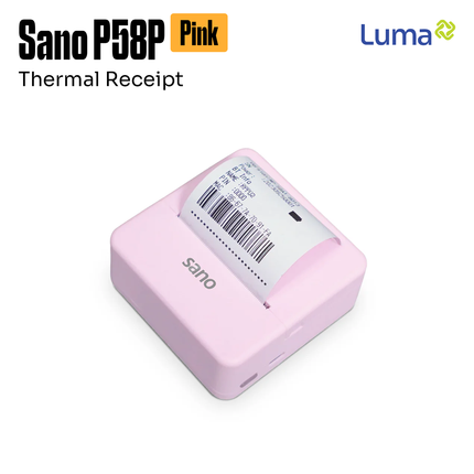 Printer Struk Kasir POS Bluetooth Sano P58P Mobile - Pink