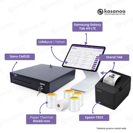 Paket Kasir Lengkap Epson 80 - Luna POS