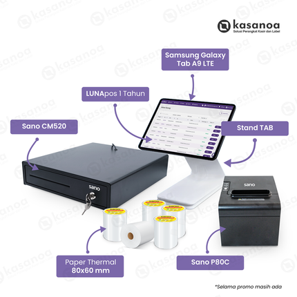 Paket Kasir Lengkap Desktop 80 - Luna POS