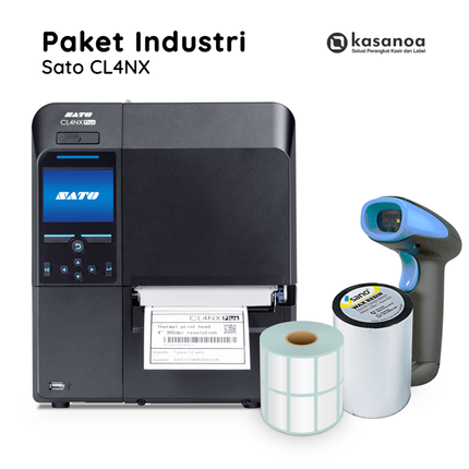 Paket Printer Label Industri Desktop Sato CL4NX