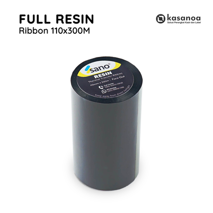 Barcode Ribbon Sano 110x300 Full Resin