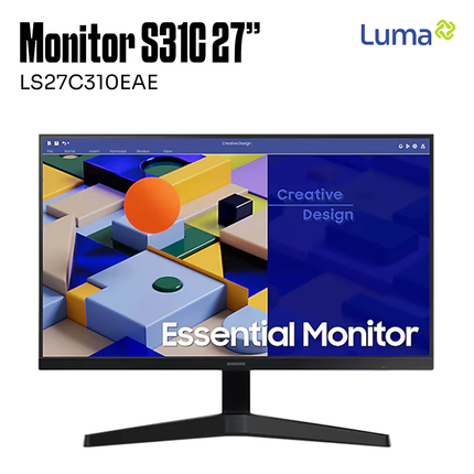 Monitor Samsung Essential Flat S31C 27inch, LS27C310EAE