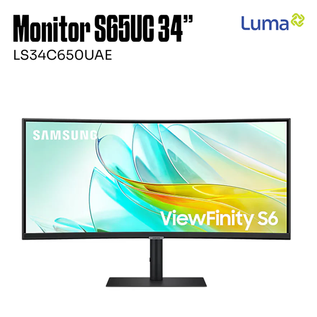Monitor Samsung ViewFinity Curved S65UC 34inch, LS34C650UAE