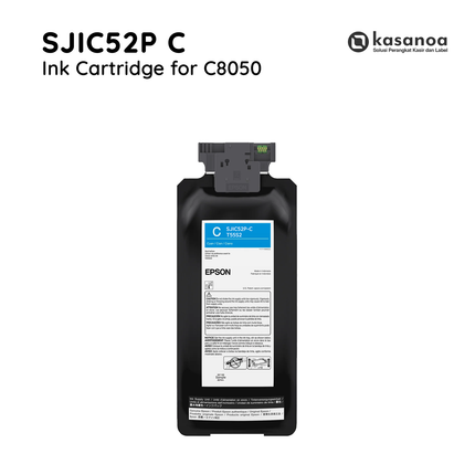 Epson SJIC52P (C) Cyan Ink Cartridge, C13T55S200