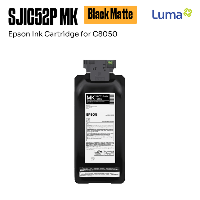 Epson SJIC52P (MK) Matt Black Ink Cartridge, C13T55S500