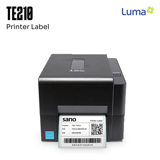 Printer Label Sticker Barcode TSC TE210 USB, LAN, Serial RS232