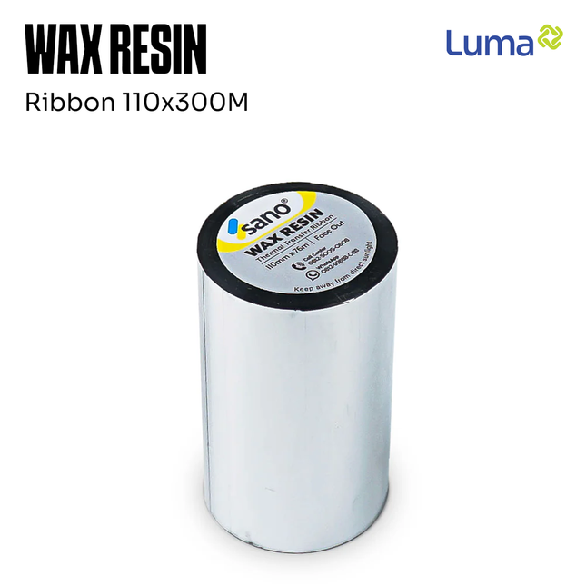 Barcode Ribbon Sano 110x300 Wax Resin