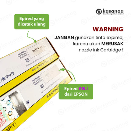 Paket Epson SJIC23P (C, M, Y, K) Ink Cartridge +Maintenance Box